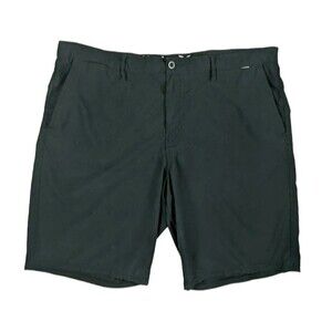 HURLEY Men's Black Flat Front Stretch Activewear Phantom Golf Shorts Size 40